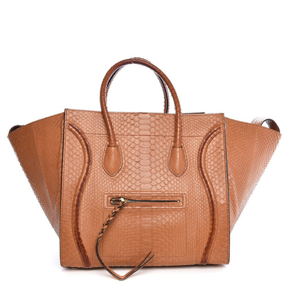 Celine Python Medium Phantom Luggage Light Copper 1 of 7