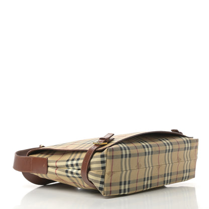 Burberry Haymarket Check Messenger Bag Brown 4 of 17