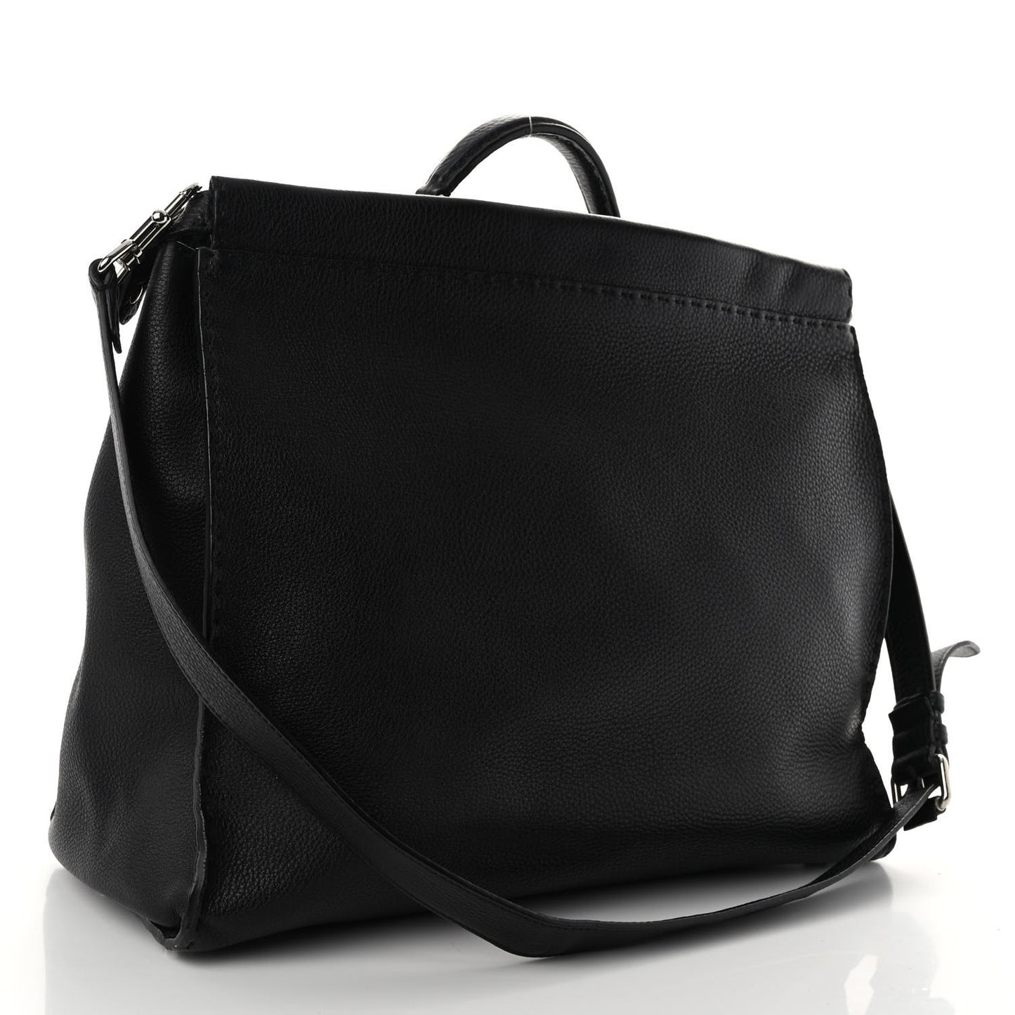 Cuoio Romano Selleria Monster Eyes Inlay Mens Large Peekaboo Iconic Essential Satchel Black Sunflower