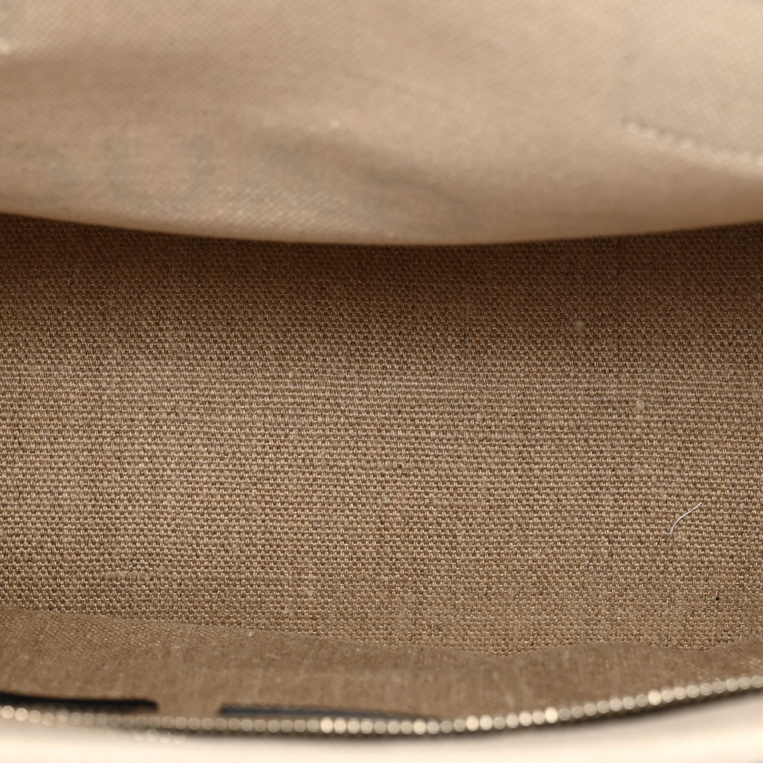 Saint Laurent Linen Calfskin Small Rive Gauche Tote Greggio Natural 5 of 10