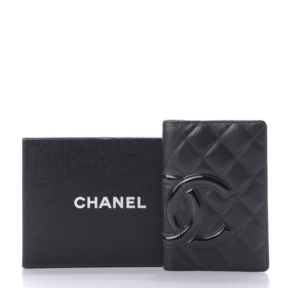Chanel Calfskin Quilted Small Cambon Agenda Planner Black 12 of 12