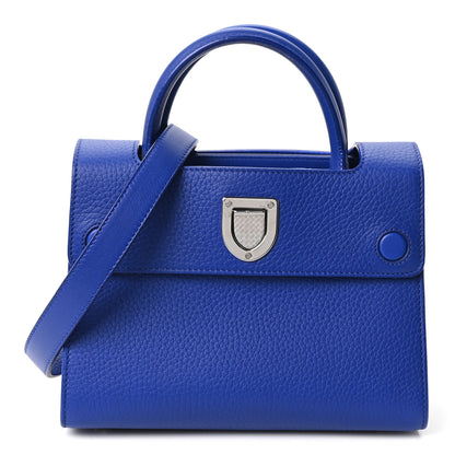 Christian Dior Grained Calfskin Mini Diorever Flap Blue 1 of 11