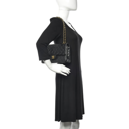 Chanel Lambskin Quilted Medium Double Flap Black 2 of 16