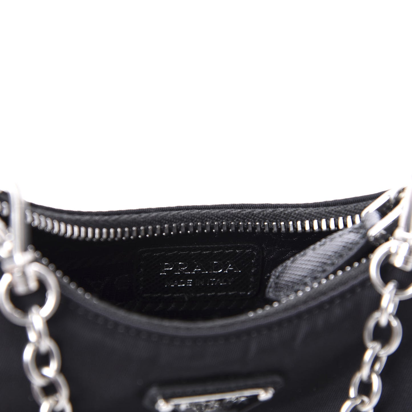 Tessuto Nylon Mini Re-Edition 2000 Shoulder Bag Black