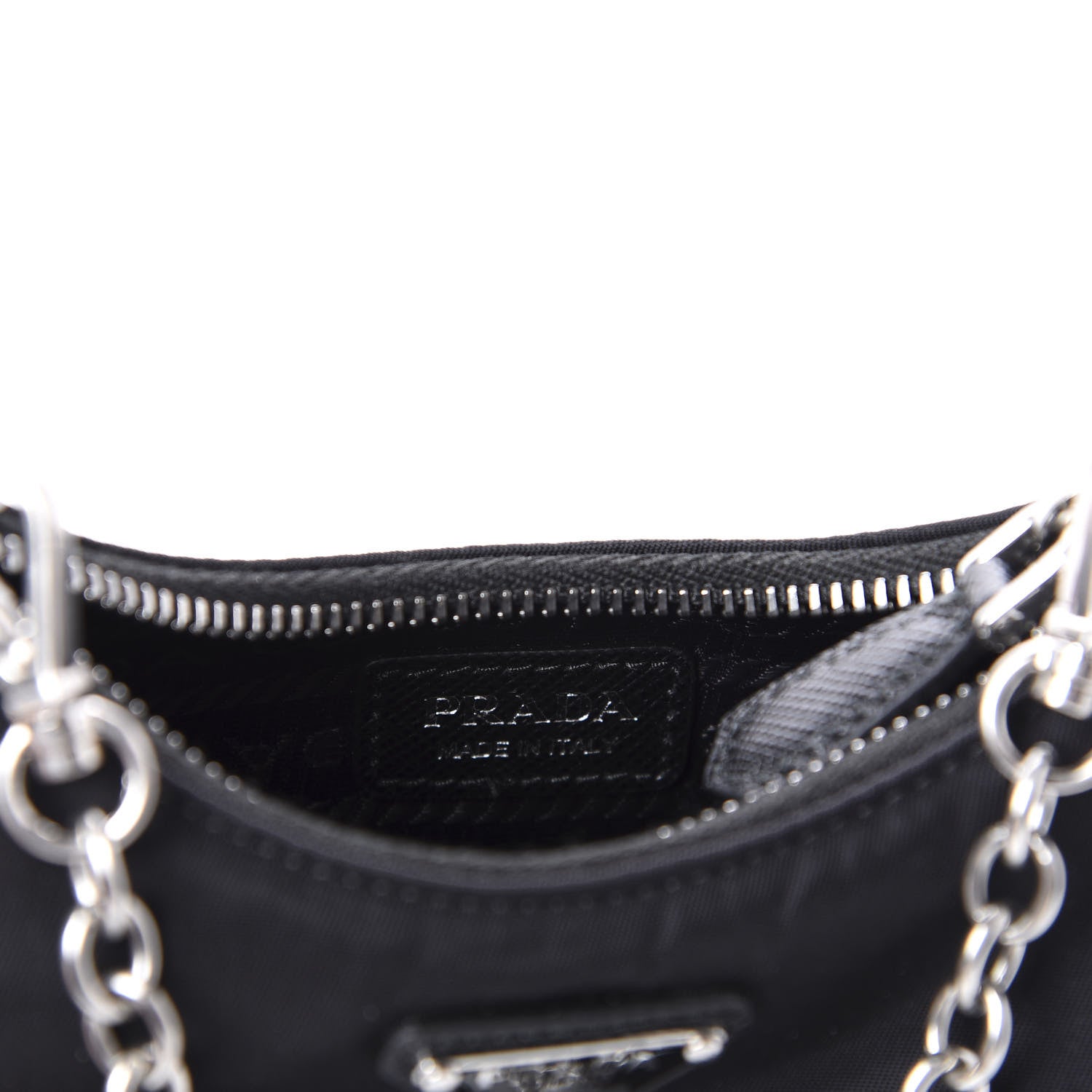 Prada Tessuto Nylon Mini Re-Edition 2000 Shoulder Bag Black 8 of 10