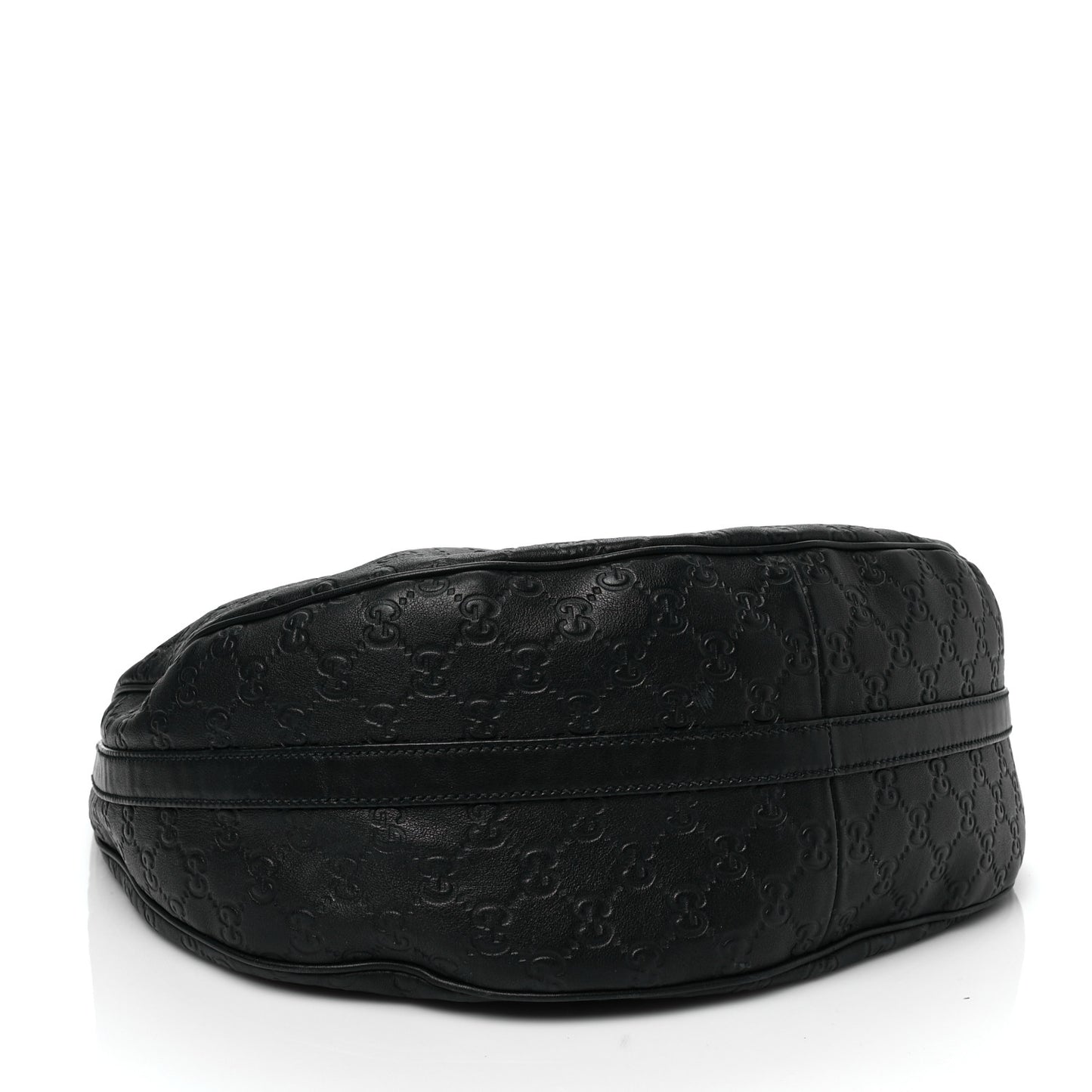 Guccissima Large GG Twins Hobo Black