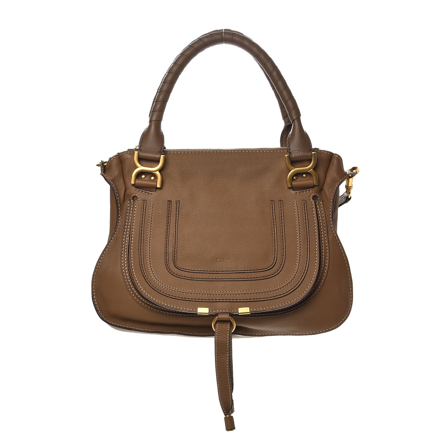 Calfskin Medium Marcie Satchel Barbour Khaki
