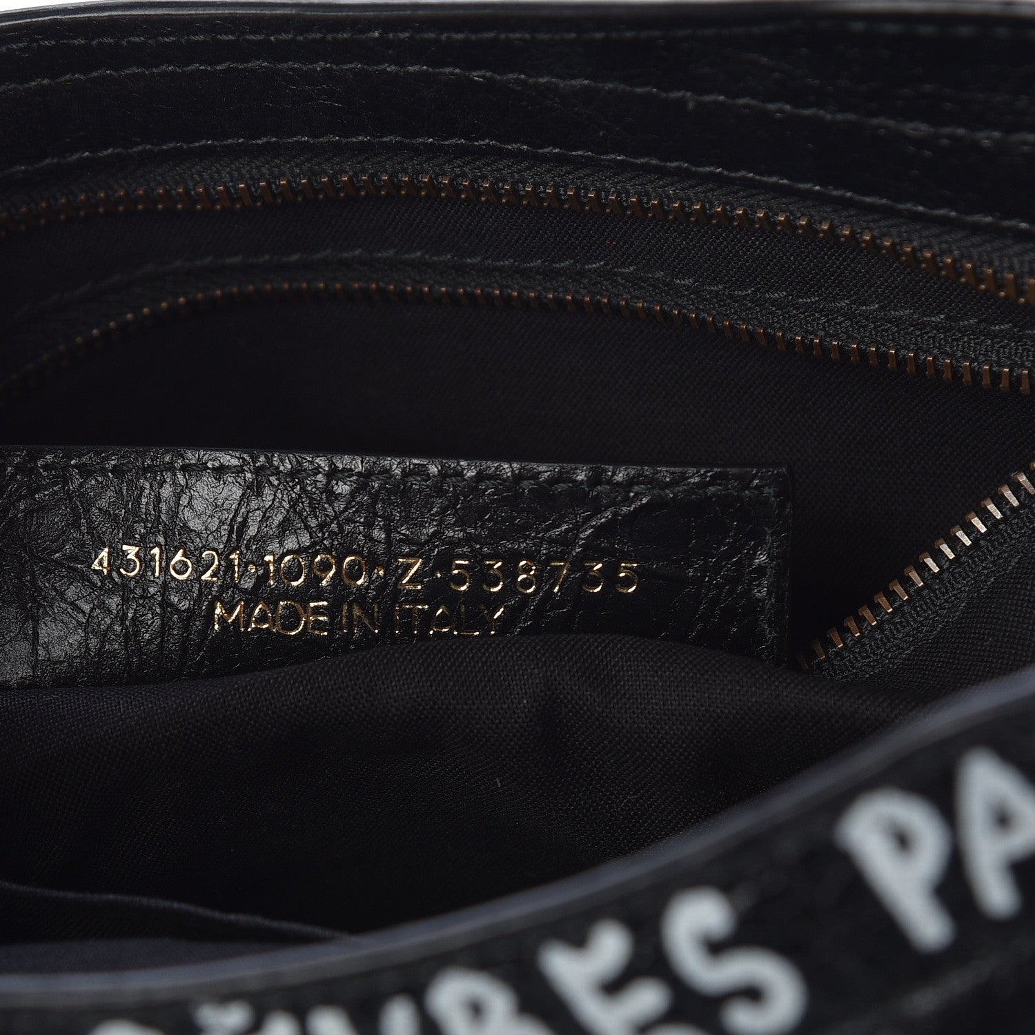 Balenciaga Agneau Classic Hardware Graffiti All Over S City Black 7 of 10