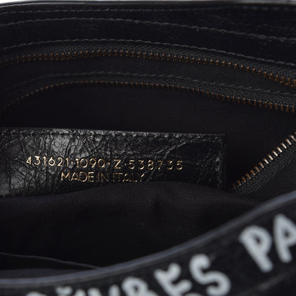 Balenciaga Agneau Classic Hardware Graffiti All Over S City Black 7 of 10