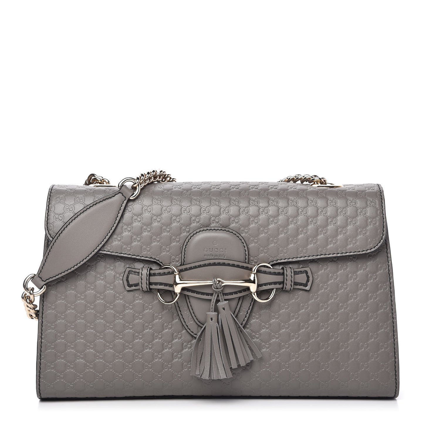 Soft Microguccissima Medium Emily Chain Shoulder Bag Loess