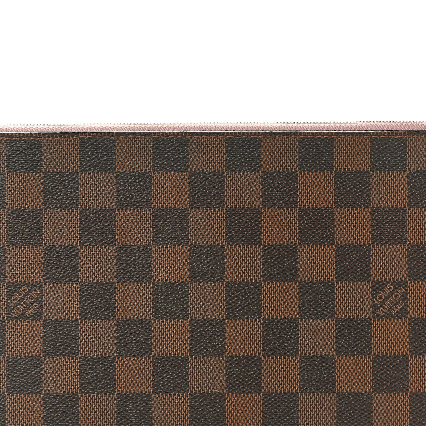 Damier Ebene Neverfull MM GM Pochette Rose Ballerine