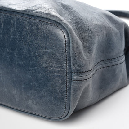 Prada Vitello Shine Hobo Denim 12 of 12