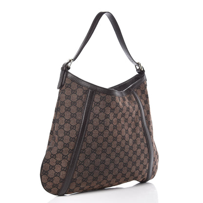 Gucci Monogram Hobo Dark Brown 3 of 9