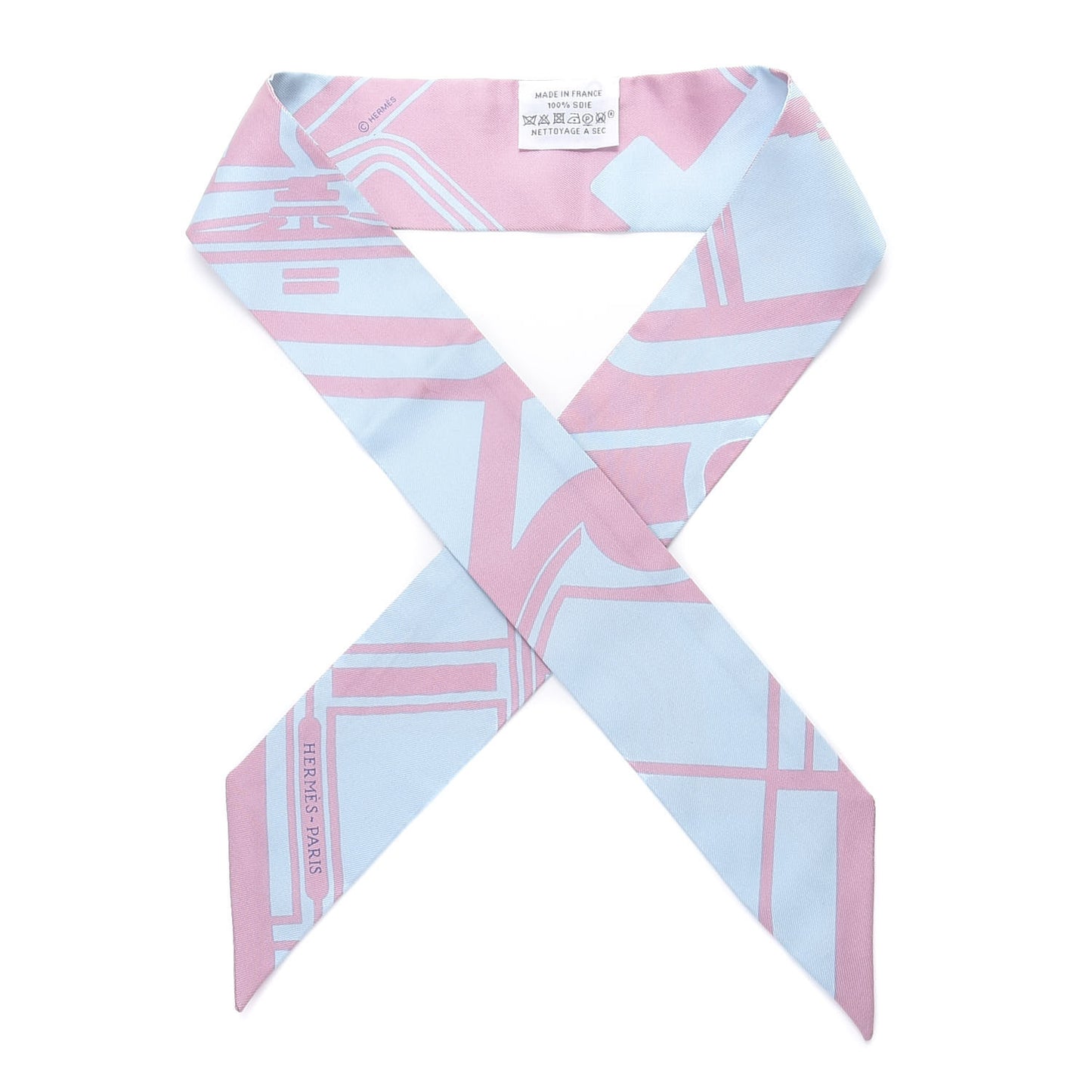 Silk Les Coupes Tattoo Twilly Ciel Vieux Rose
