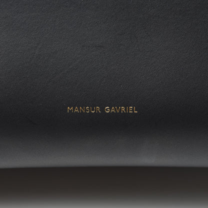 Mansur Gavriel Vegetable Tanned Calfskin Sun Bag Black 6 of 13