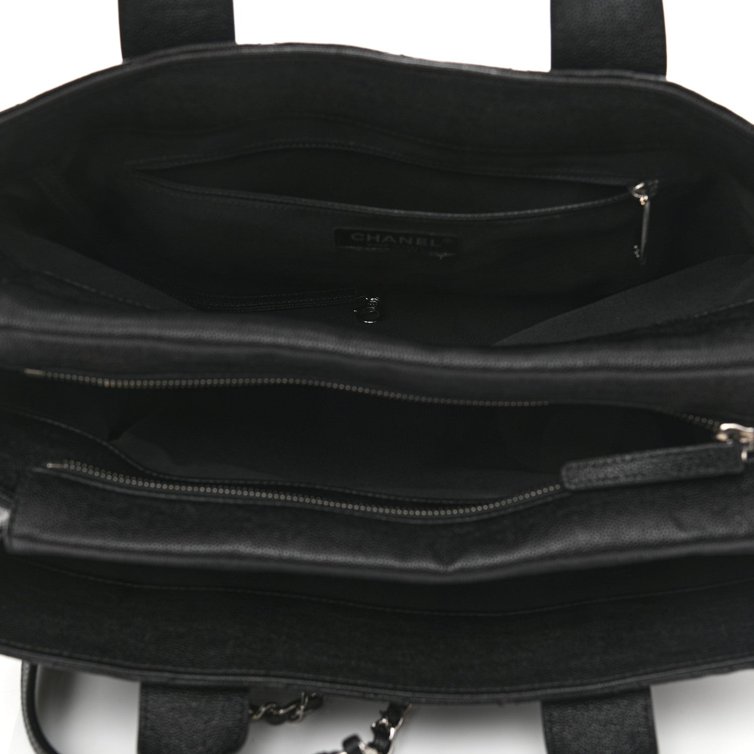Chanel Caviar Quilted Large Urban Companion Top Handle Shopping Tote Black 4 of 9