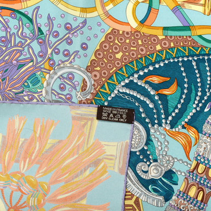 Hermes Silk Au Fil Du Carre Scarf 90 4 of 4
