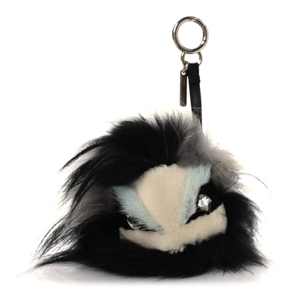 Fendi Mink Fur Diabloo Monster Bag Charm Mint 1 of 3