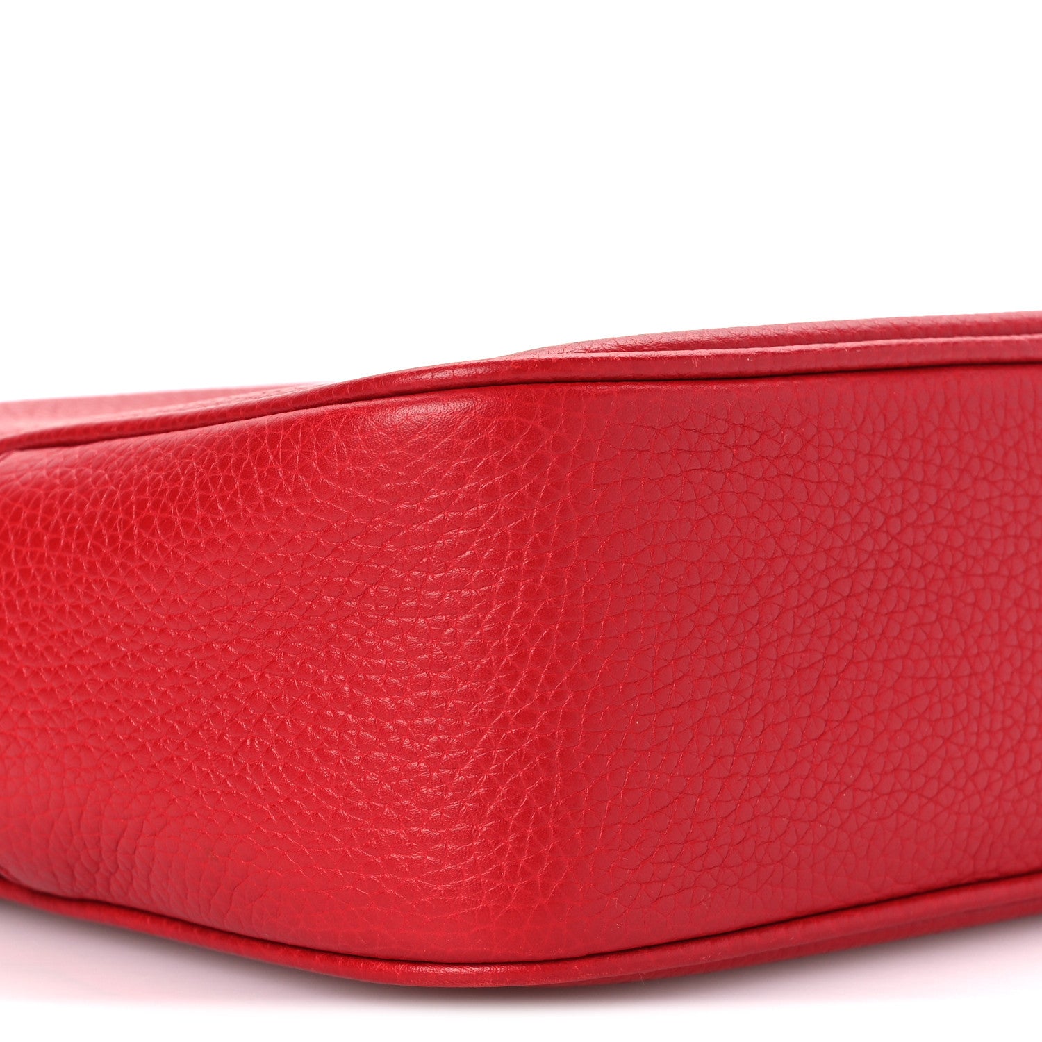 Gucci Pebbled Calfskin Small Soho Disco Bag Tabasco Red 10 of 11