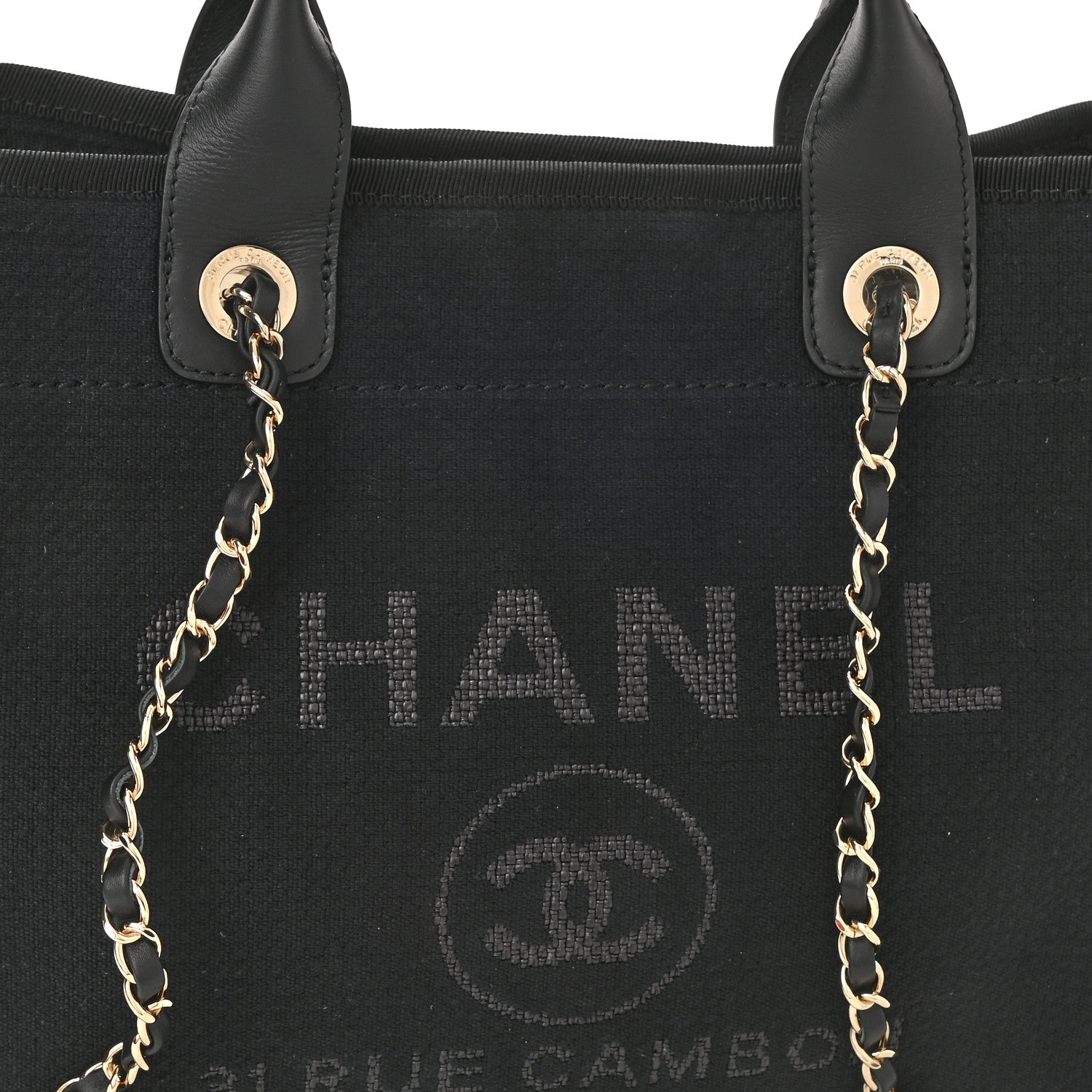 Chanel Mixed Fibers Small Deauville Tote Black 9 of 11