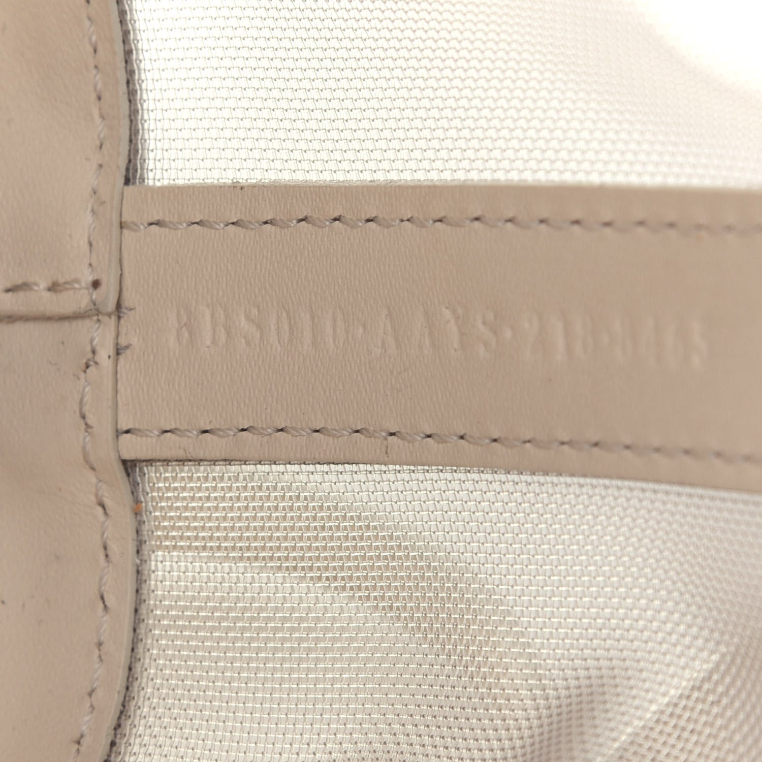 Fendi Mesh Vitello King F is Fendi Logo Embroidered Mini Mon Tresor Bucket Bag Sabbia White Ice 6 of 10