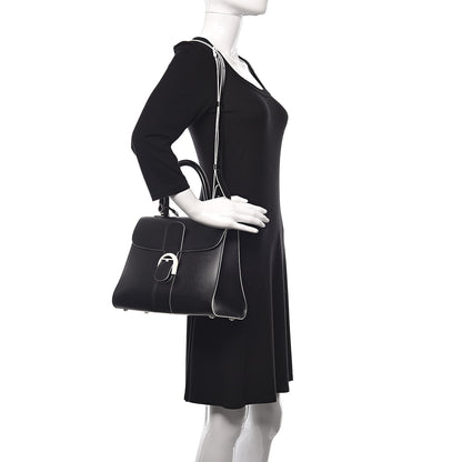 Delvaux Box Calfskin Ribbons Dans Les Nuages MM Brillant Satchel Black 2 of 10