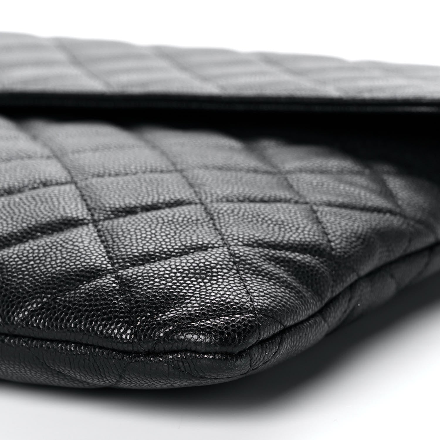Chanel Caviar Quilted Large Golden Class Pouch Black 10 of 11
