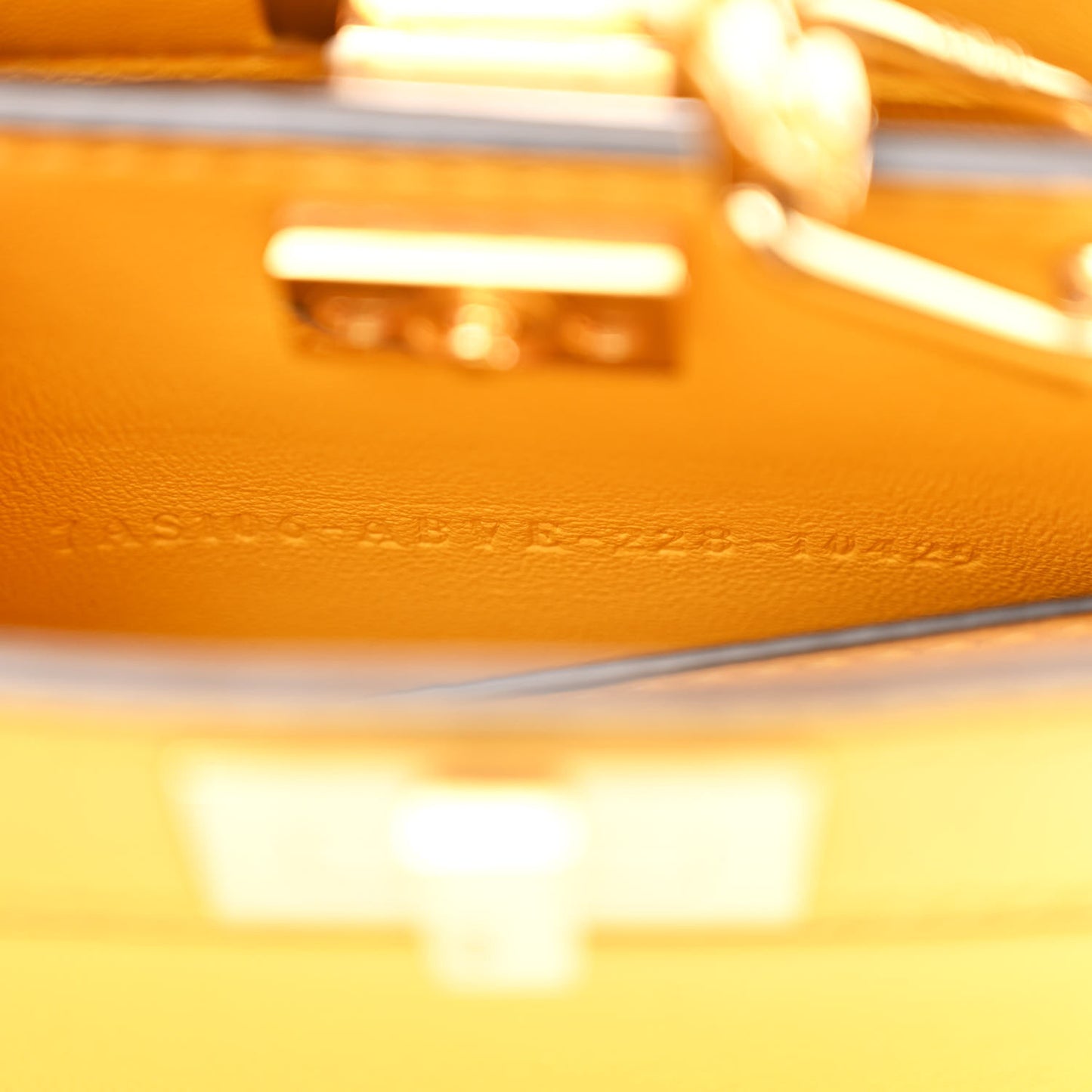 Shiny Nappa Nano Peekaboo Maxi Handle Satchel Mimosa