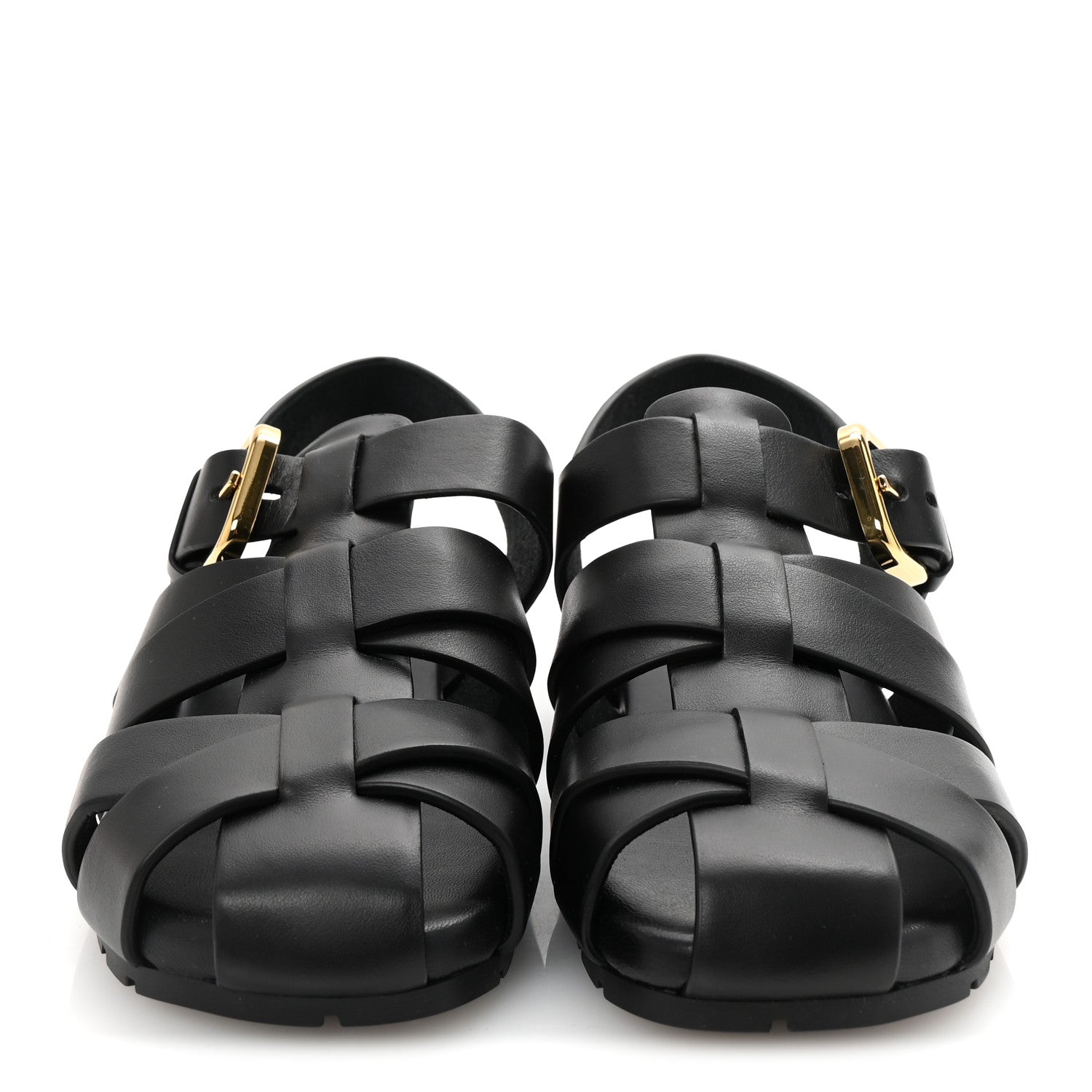 Bottega Veneta Calfskin Alfie Sandals  38 Black 3 of 9