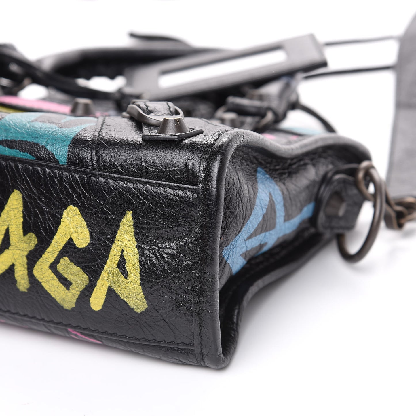 Agneau Arena Graffiti All Over Classic Hardware Mini City Black Multicolor