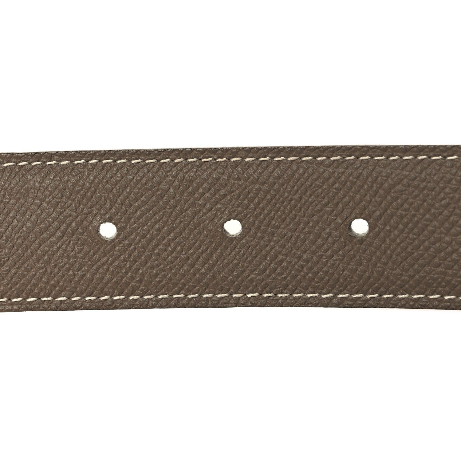 Hermes Swift Epsom 32mm H Belt 85 34 White Etoupe 4 of 6