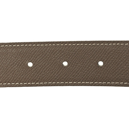 Hermes Swift Epsom 32mm H Belt 85 34 White Etoupe 4 of 6