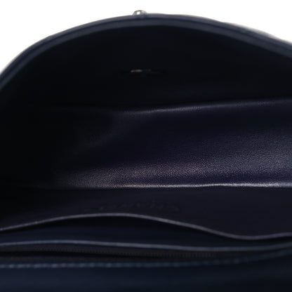 Chanel Lambskin Quilted Mini Rectangular Flap Dark Navy Blue 5 of 10