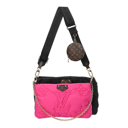 Louis Vuitton Econyl Monogram Pillow Maxi Multi Pochette Accessories Black Fuchsia 1 of 8