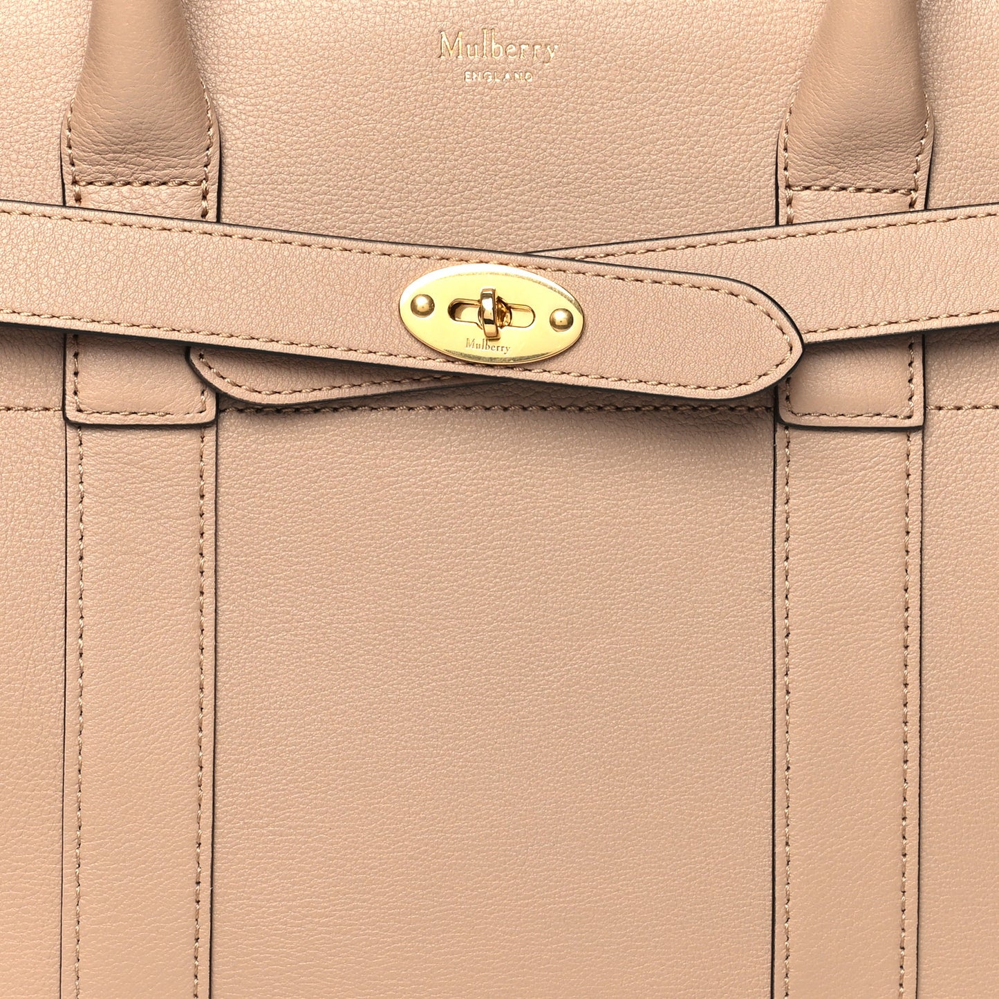 Micro Classic Grain Calfskin Small Bayswater Zip Tote Maple