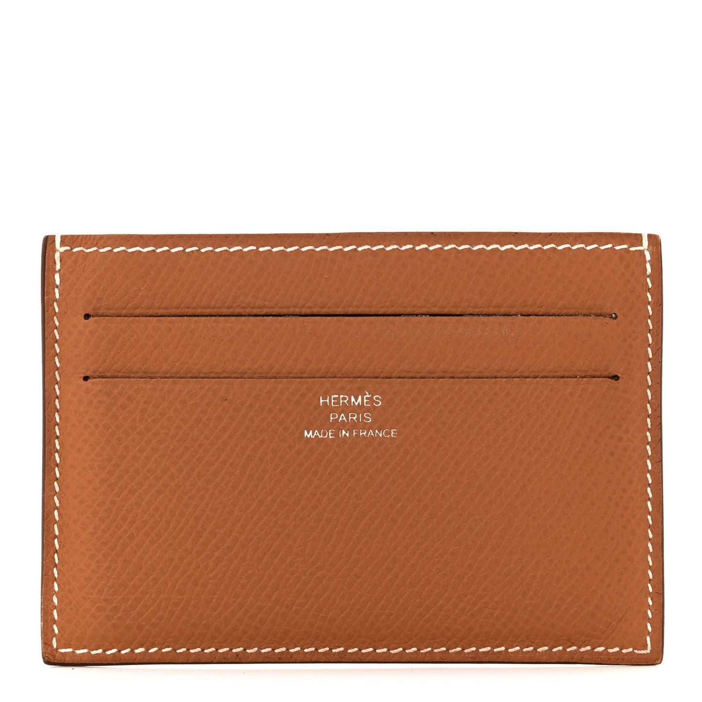 Epsom Citizen Twill Card Case Gold