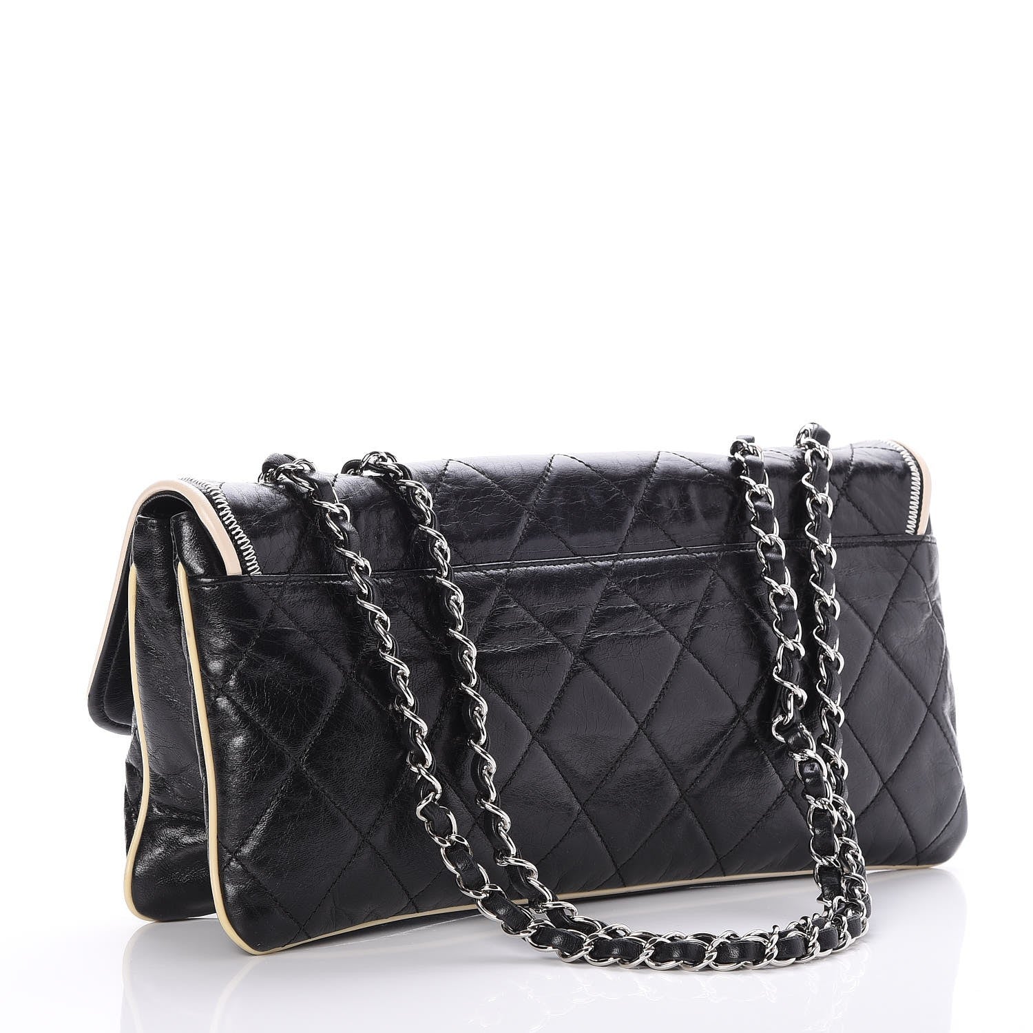 Chanel Lambskin East West Mademoiselle Flap Black 3 of 7