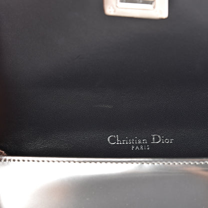Christian Dior Metallic Patent Micro-Cannage Mini Diorama Flap Bag Silver 12 of 12