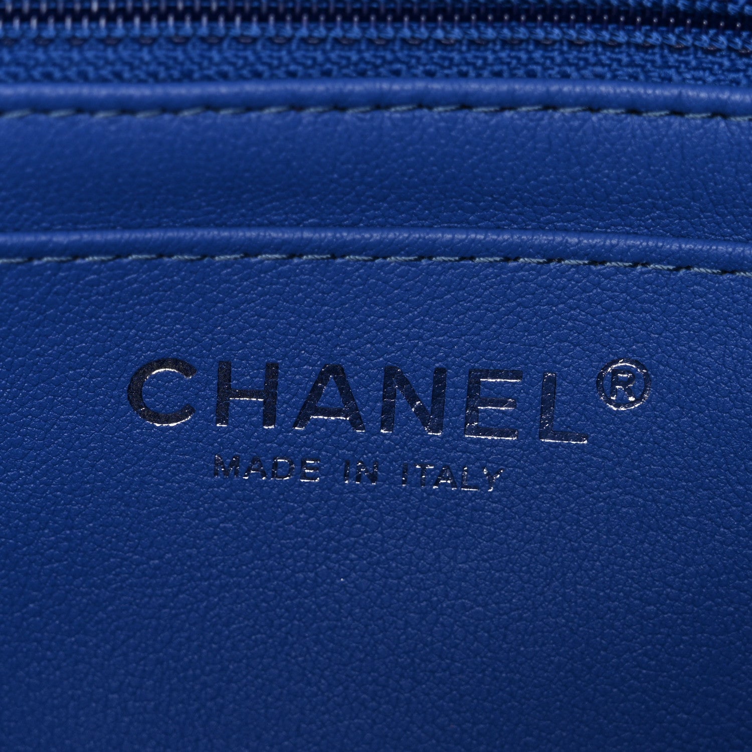Chanel Lambskin Quilted Mini Rectangular Flap Blue 6 of 10