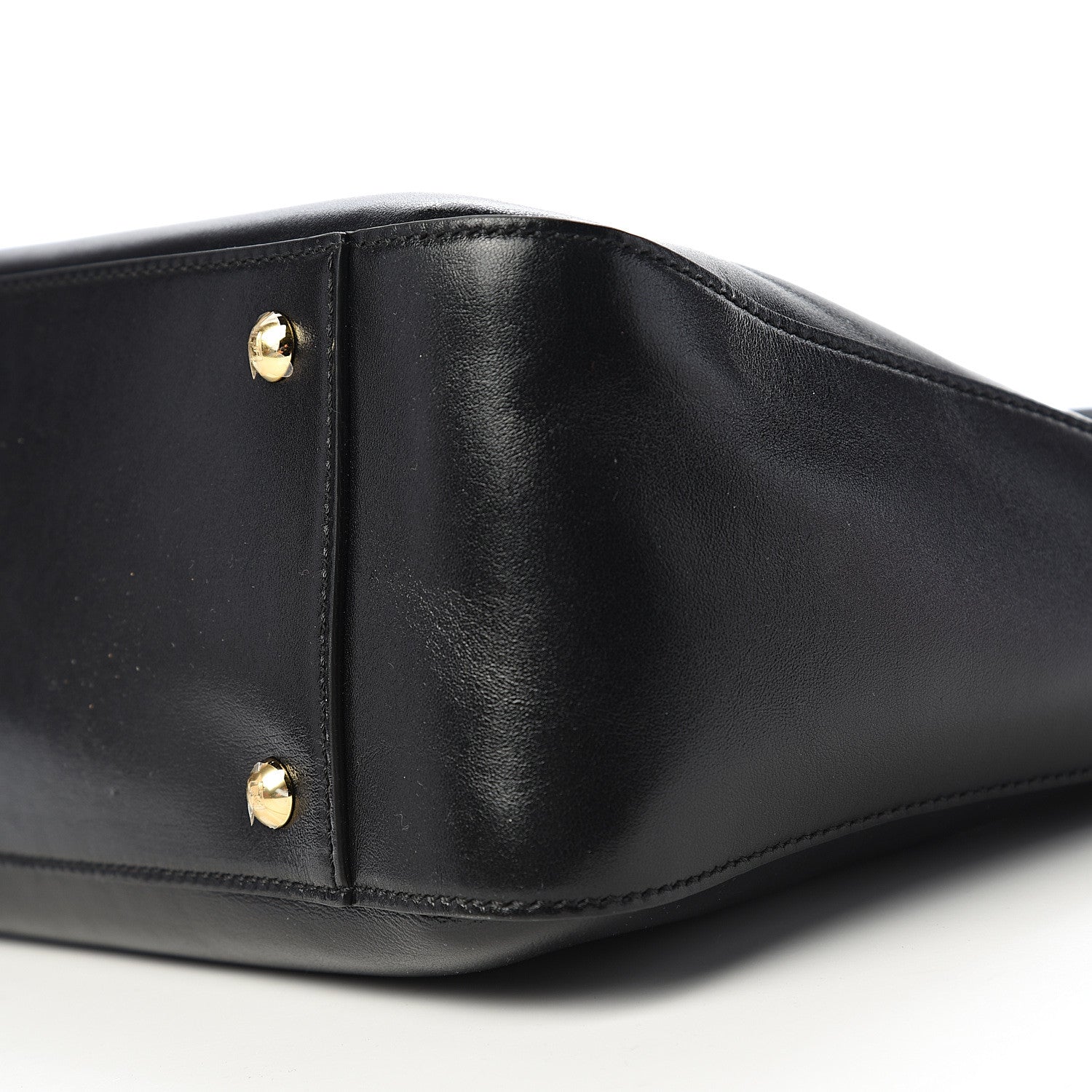 Fendi Vitello Glacier Small FF Tote Black 8 of 9