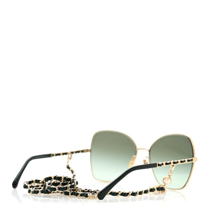 Chanel Square Frame Chain Sunglasses 4274-Q Green 4 of 8
