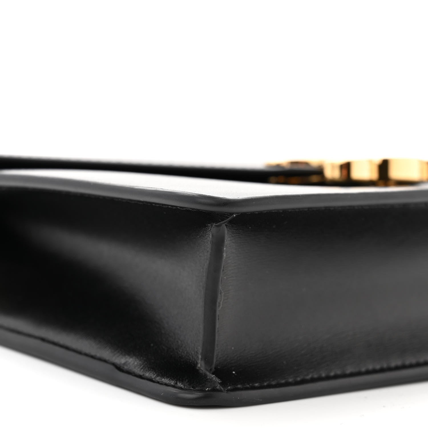 Celine Shiny Calfskin Triomphe Margo Wallet on Chain Black 9 of 12