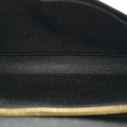 Hermes Matte Alligator Kelly Wallet To Go Black 5 of 11