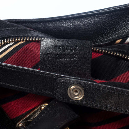 Gucci Leather Britt Shoulder Bag Black 6 of 8
