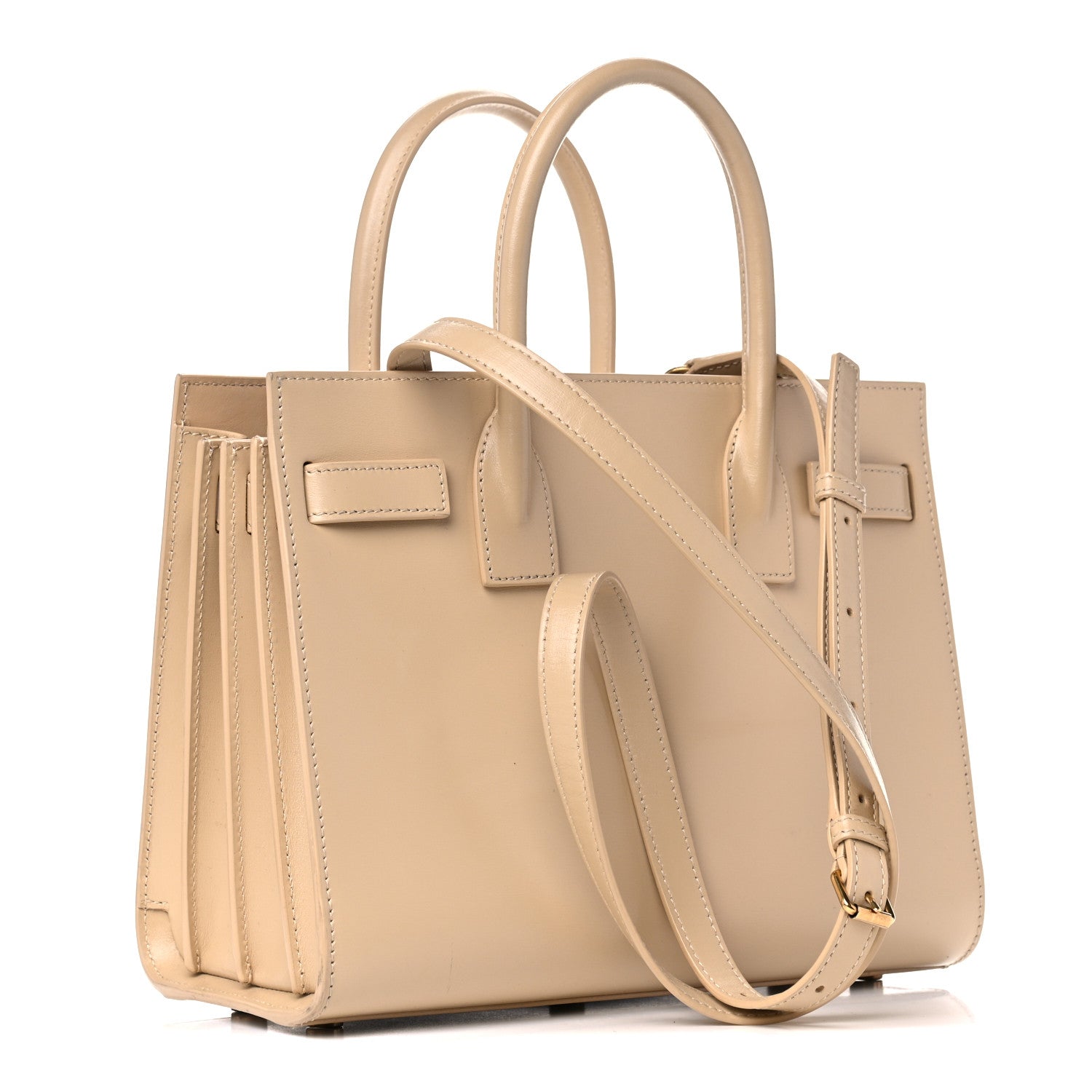 Saint Laurent Calfskin Baby Sac de Jour Dark Beige 4 of 24