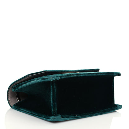Jimmy Choo Velvet Finley Mini Shoulder Bag Green 3 of 8