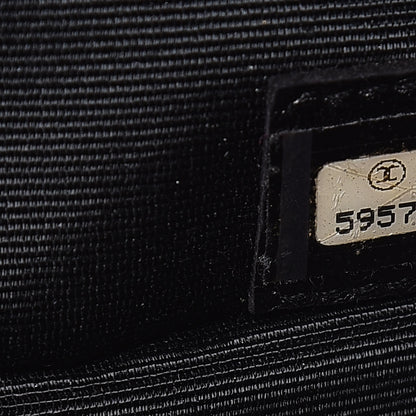 Chanel Canvas Patent Fringe Tote Black 7 of 8