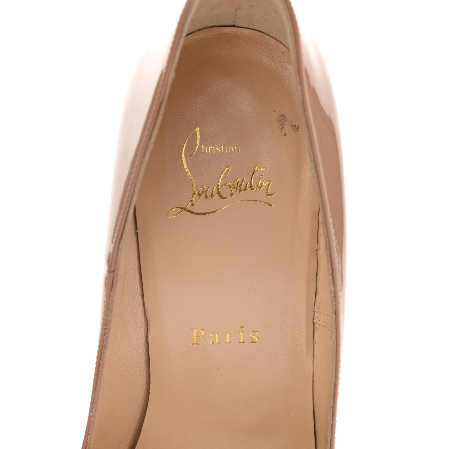 Christian Louboutin Patent So Kate 120 Pumps 38 Nude 7 of 7
