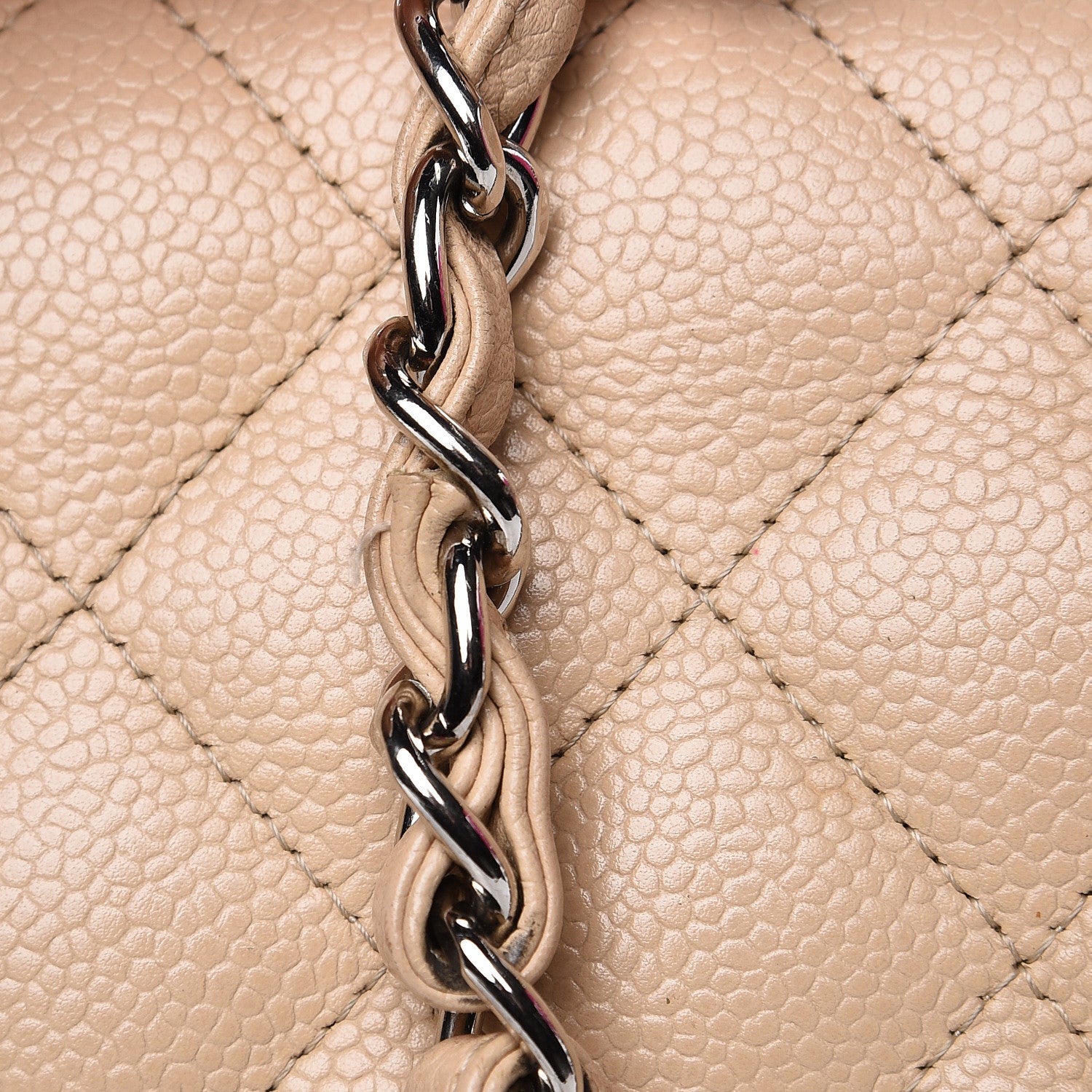 Chanel Caviar Quilted Jumbo Single Flap Beige Clair 12 of 12