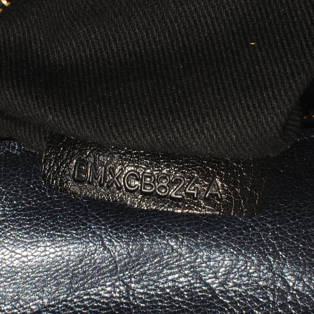 Valentino Garavani Leather Large Histoire Metallic 7 of 9